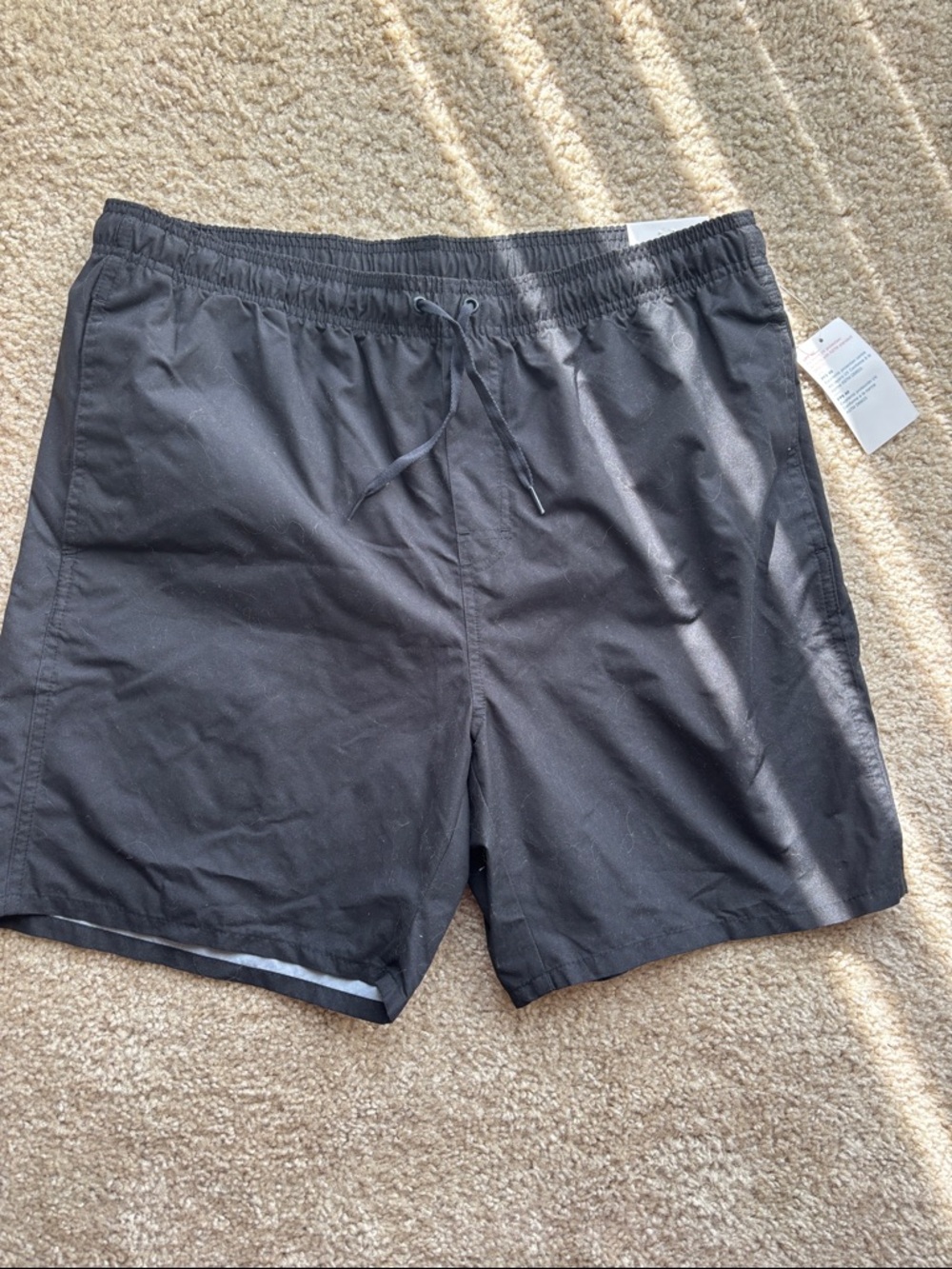 Old Navy Black Men’s Swim Trunks with Drawstring